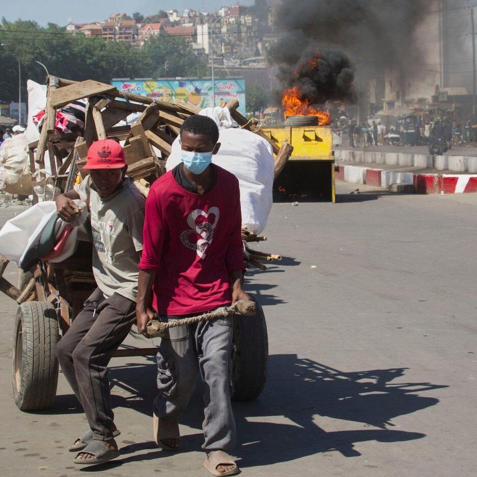 Madagascar's president says a coup is underway after soldiers joined anti-government demonstrations